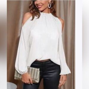 SHEIN White Sheer Blouse